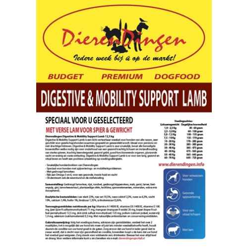 Budget premium dogfood digestive & mobility support lamb (12,5 KG)